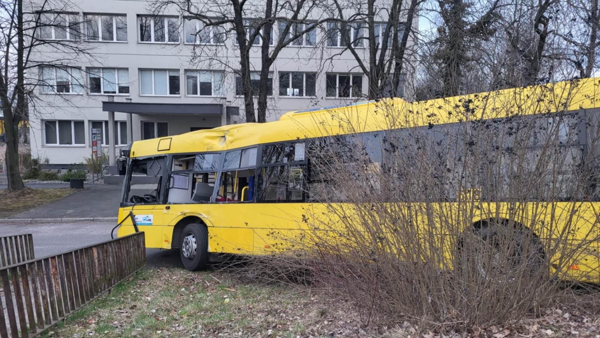 Zderzenie autobusów w Katowicach, ul. Lwowska