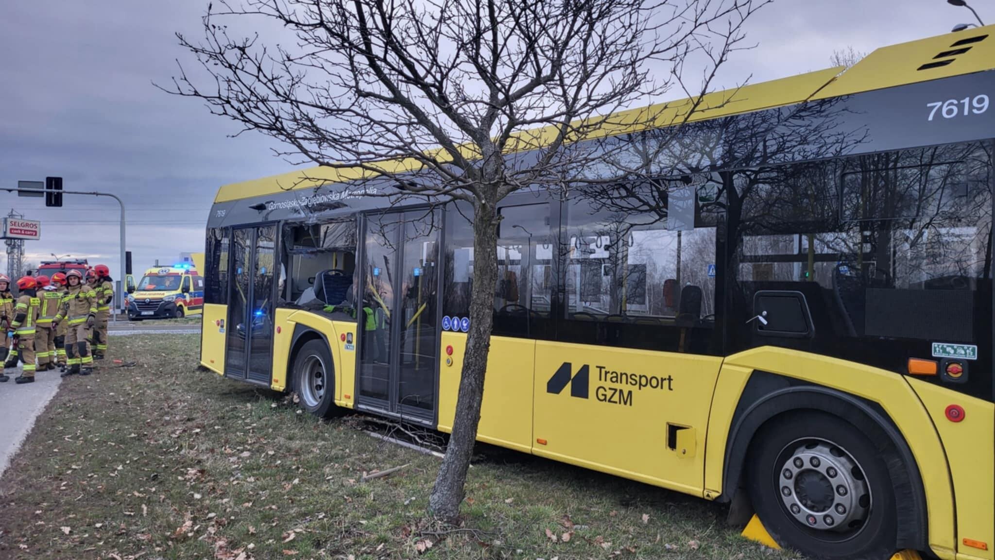 Zderzenie autobusów w Katowicach, ul. Lwowska